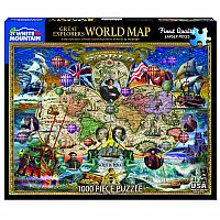 Great Explorers World Map