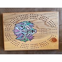 Painted cribbage boards