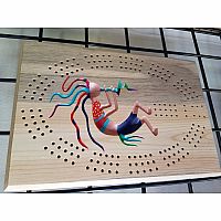 Painted cribbage boards
