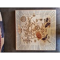 4 Person Map Cribbage Board